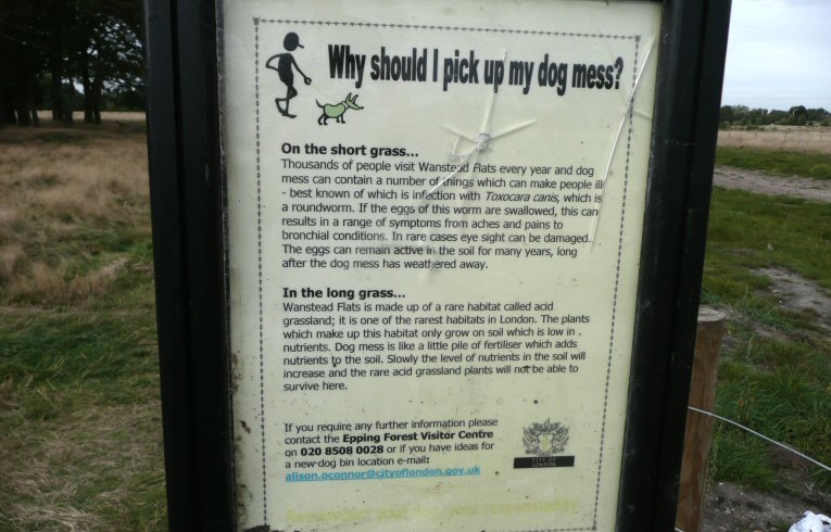 Wanstead Flats, notice board